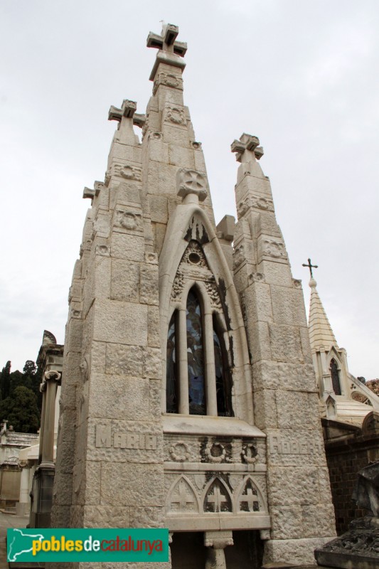Cementiri de Montjuïc - Panteó Maria Robert (Foto: Albert Esteves, 2015) Cementiri de Montjuïc - Panteó Maria Robert