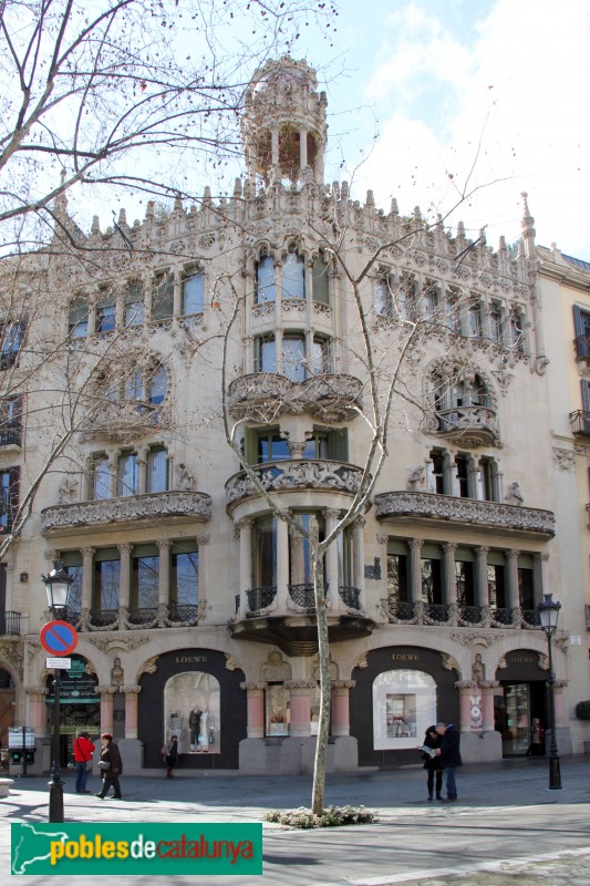 Barcelona - Casa Lleó Morera (Foto: Albert Esteves, 2015) Barcelona - Casa Lleó Morera
