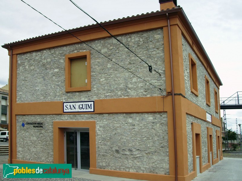 Sant Guim de Freixenet - Estació de passatgers (Foto: Montserrat Pérez -Patmapa.gencat.cat-, 2006) Sant Guim de Freixenet - Estació de passatgers