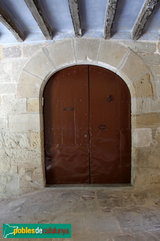 Sanaüja - Portal a la plaça Major (1665)