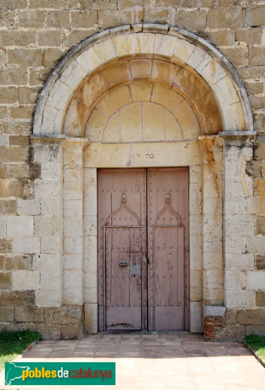 La Tallada - Església de Santa Maria, portada (Foto: Albert Esteves, 2015) La Tallada - Església de Santa Maria, portada