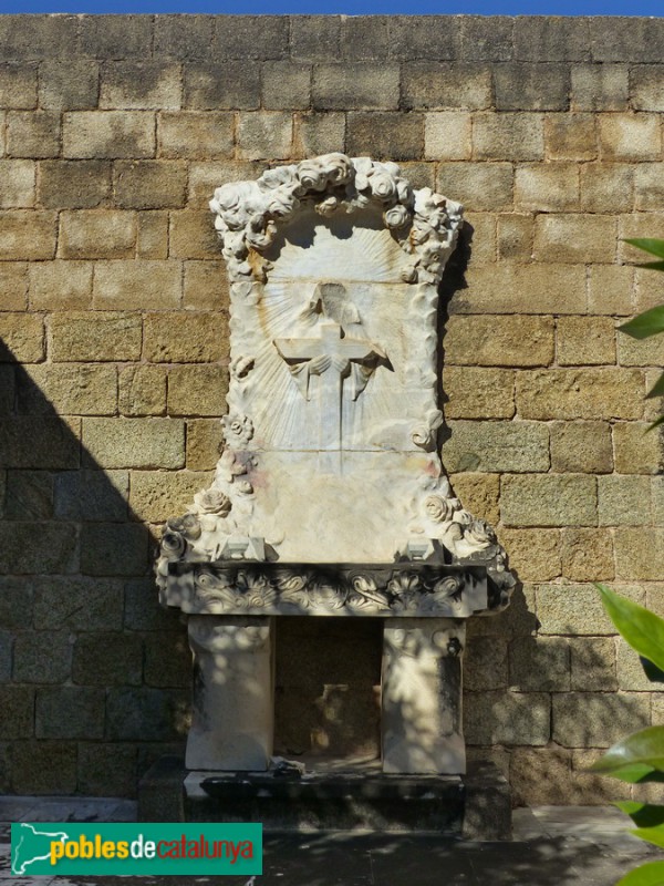 Canet de Mar - Panteó Domènech i Montaner, escultura de Llimona