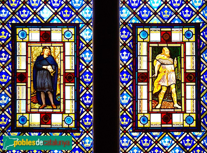 Barcelona - Palau Güell, vitrall dormitori (Foto: <i>Alfons Martín</i>, 2015) Barcelona - Palau Güell, vitrall dormitori