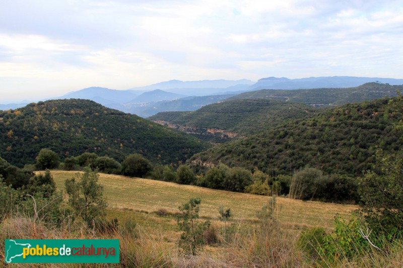 Sant Quirze Safaja - El Clascar, panoràmica des del mas