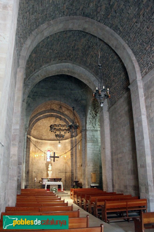 L'Estany - Església del Monestir, nau