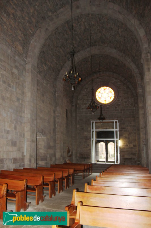 L'Estany - Església del Monestir, nau