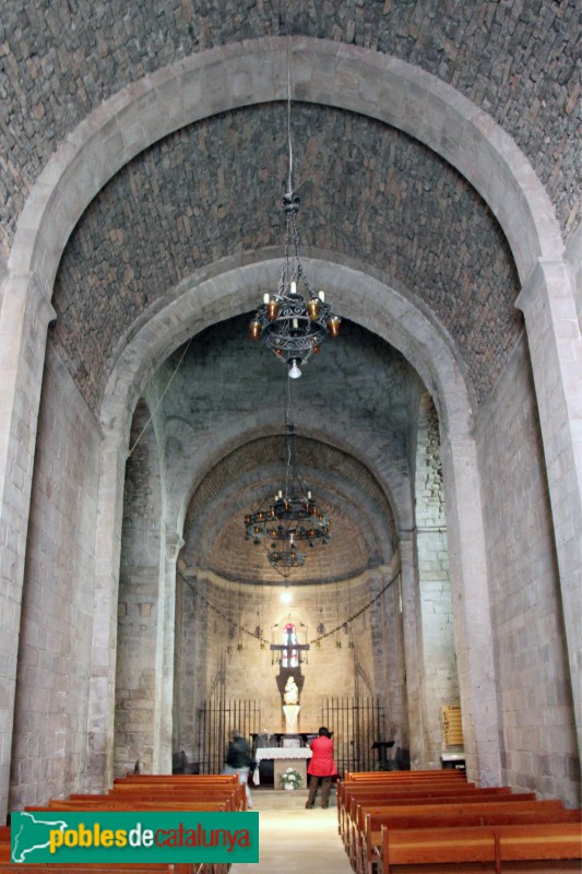 L'Estany - Església del Monestir, nau