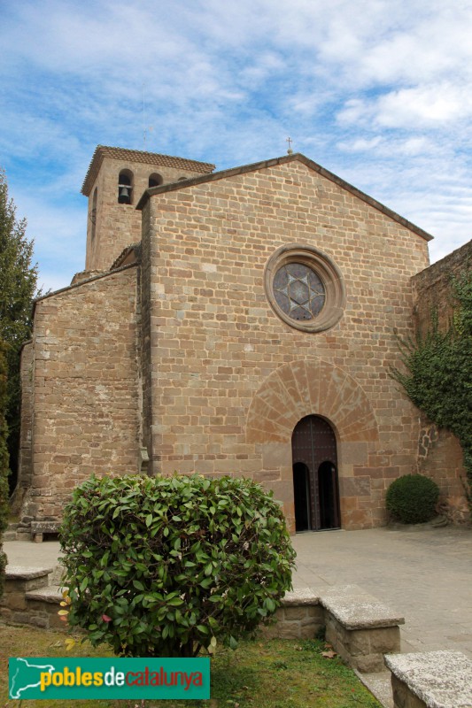 L'Estany - Església del Monestir, façana