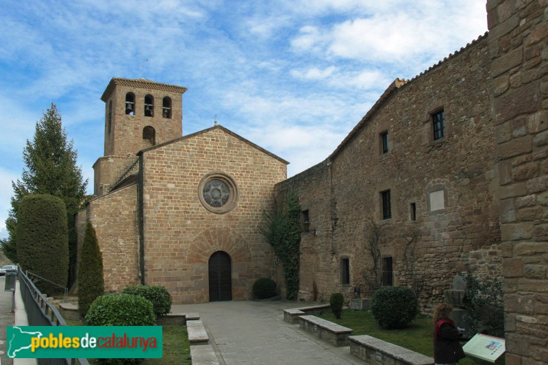 L'Estany - Església del Monestir, façana