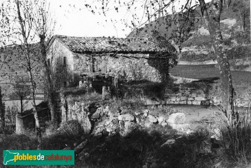 L'Estany - Molí del Grau (Foto: Antoni Gallardo -Arxiu C.E.C.-, 1935) L'Estany - Molí del Grau