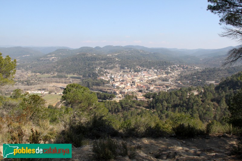 Monistrol de Calders - Panoràmica de Monistrol des de Sant Pere Màrtir