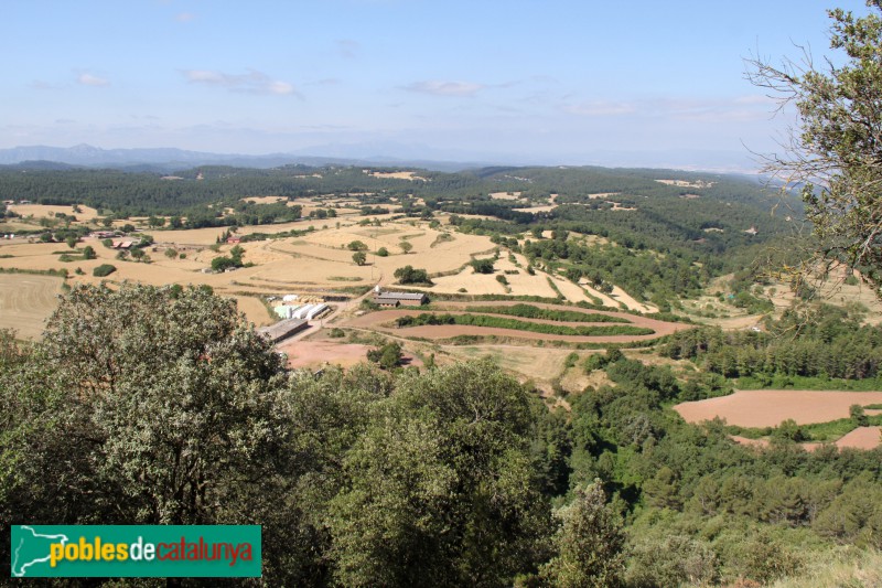 Moià - Panoràmica des del castell de Clarà