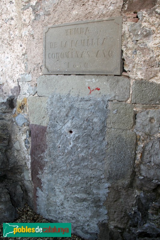 Moià - Tomba dels Coromines, a Sant Andreu de Clarà (Foto: Albert Esteves, 2016) Moià - Tomba dels Coromines, a Sant Andreu de Clarà