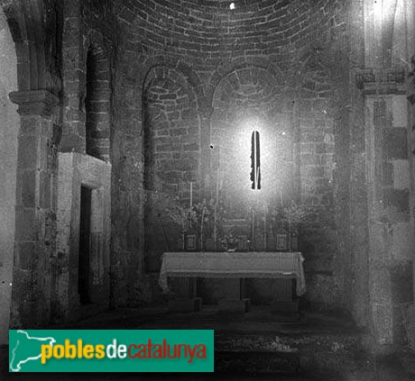 Cervelló - Església de Santa Maria (Foto: Manuel Genovart - Arxiu C.E.C. -, Inicis segle XX) Cervelló - Església de Santa Maria