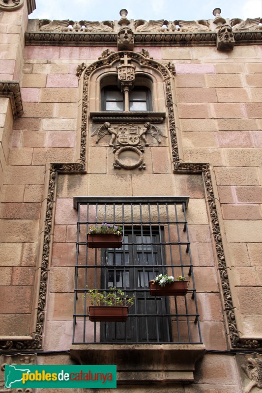 Barcelona - Poble Espanyol, Palau dels Golfines (Foto: Albert Esteves, 2016) Barcelona - Poble Espanyol, Palau dels Golfines