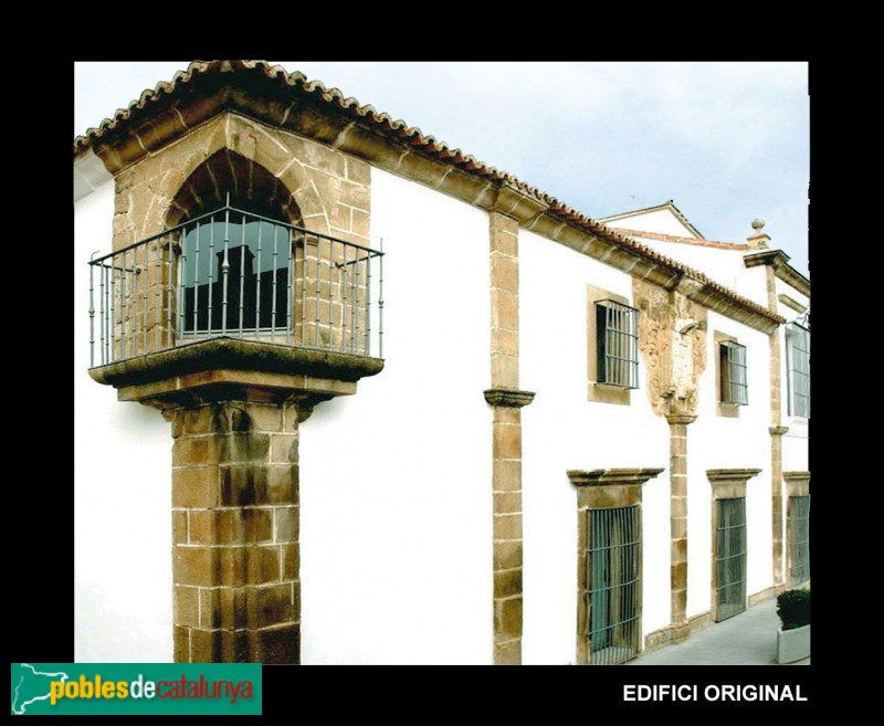 Barcelona - Poble Espanyol, Palau del Bisbe Solís, de Miajadas, edifici original Barcelona - Poble Espanyol, Palau del Bisbe Solís, de Miajadas, edifici original