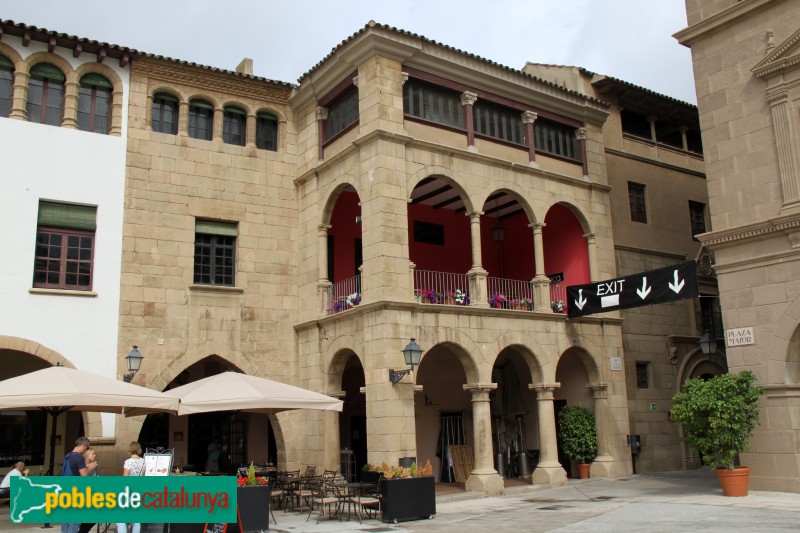 Barcelona - Poble Espanyol, Ajuntament de Sigüenza i Casa Desclergue de Montblanc