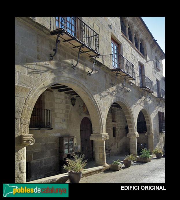 Barcelona - Poble Espanyol, Casa de la Encomienda, de la Freixneda, edifici original Barcelona - Poble Espanyol, Casa de la Encomienda, de la Freixneda, edifici original