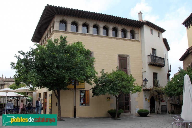 Barcelona - Poble Espanyol, casa típica de Maluenda (Saragossa) (Foto: Albert Esteves, 2016) Barcelona - Poble Espanyol, casa típica de Maluenda (Saragossa)