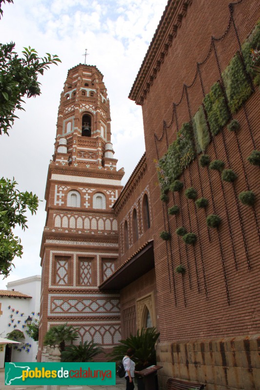 Barcelona - Poble Espanyol, campanar d'Utebo (Saragossa) (Foto: Albert Esteves, 2016) Barcelona - Poble Espanyol, campanar d'Utebo (Saragossa)