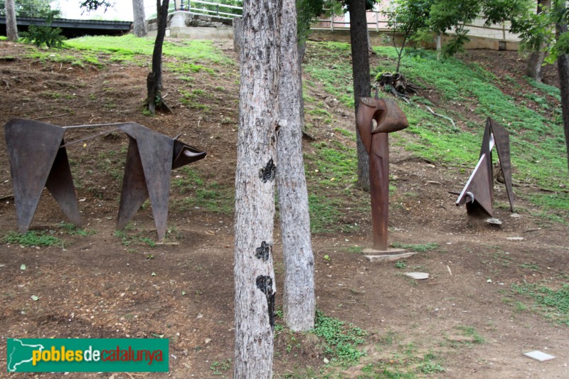 Barcelona - Poble Espanyol, Jardí d'Escultures (Foto: Albert Esteves, 2016) Barcelona - Poble Espanyol, Jardí d'Escultures