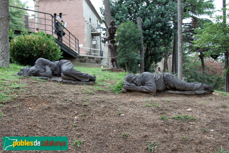 Barcelona - Poble Espanyol, Jardí d'Escultures (Foto: Albert Esteves, 2016) Barcelona - Poble Espanyol, Jardí d'Escultures
