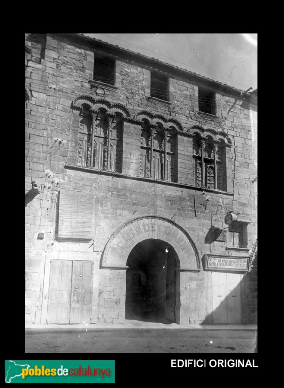 Casa dels Marquesos de la Floresta (Tàrrega), edifici original