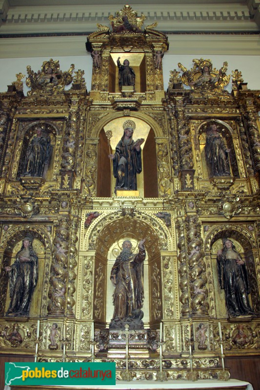 Barcelona - Sant Vicenç de Sarrià, retaule de Santa Clara (Foto: Albert Esteves, 2017) Barcelona - Sant Vicenç de Sarrià, retaule de Santa Clara