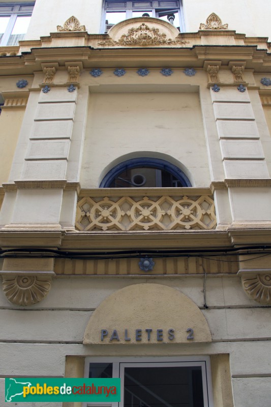Barcelona - Major de Sarrià, 87, Paletes, 2 (Foto: Albert Esteves, 2017) Barcelona - Major de Sarrià, 87, Paletes, 2