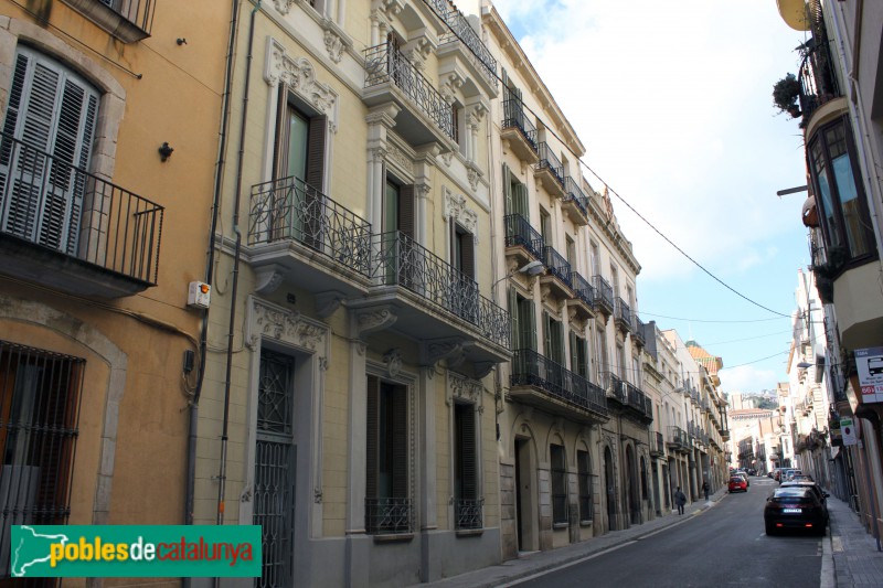 Barcelona - El carrer Major de Sarrià a l'alçada del núm. 155