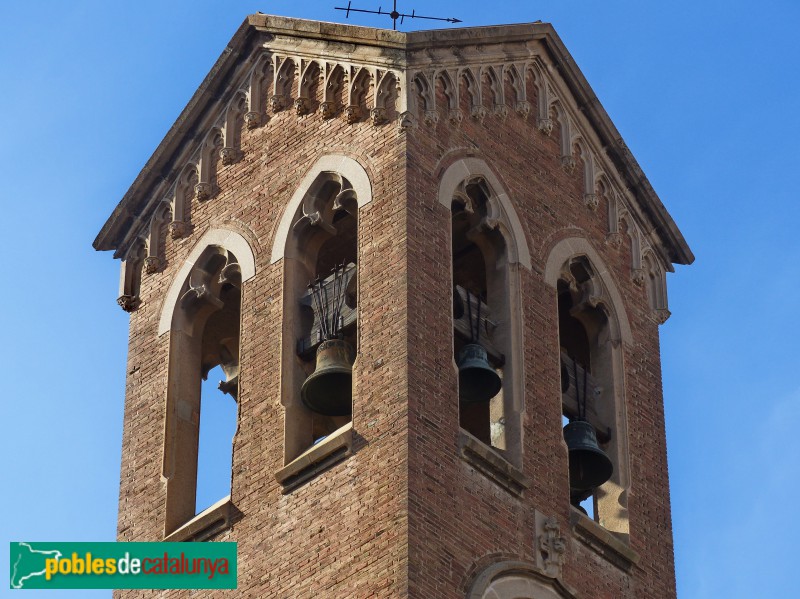 Església de Sant Pacià, detall arcuacions conopials