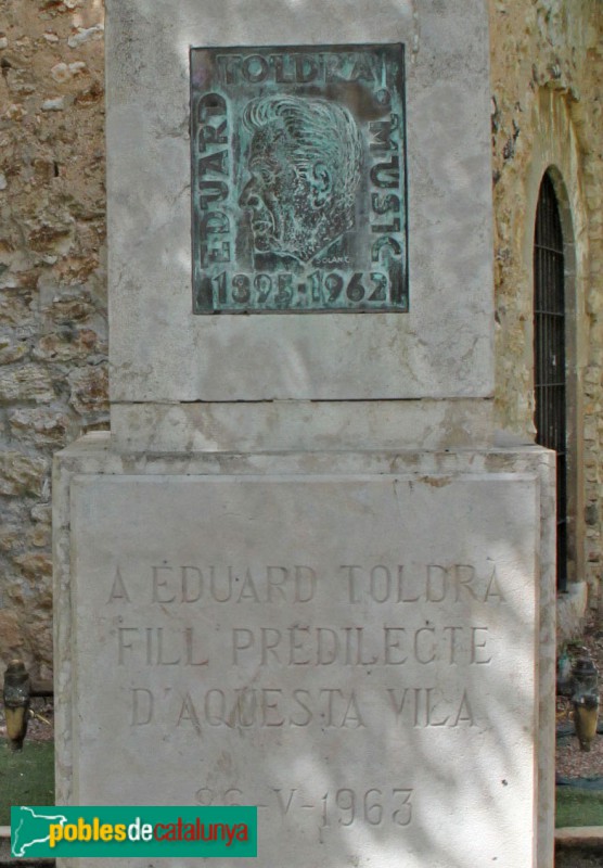 Vilanova i la Geltrú - Monument a Eduard Toldrà (Foto: Albert Esteves, 2017) Vilanova i la Geltrú - Monument a Eduard Toldrà