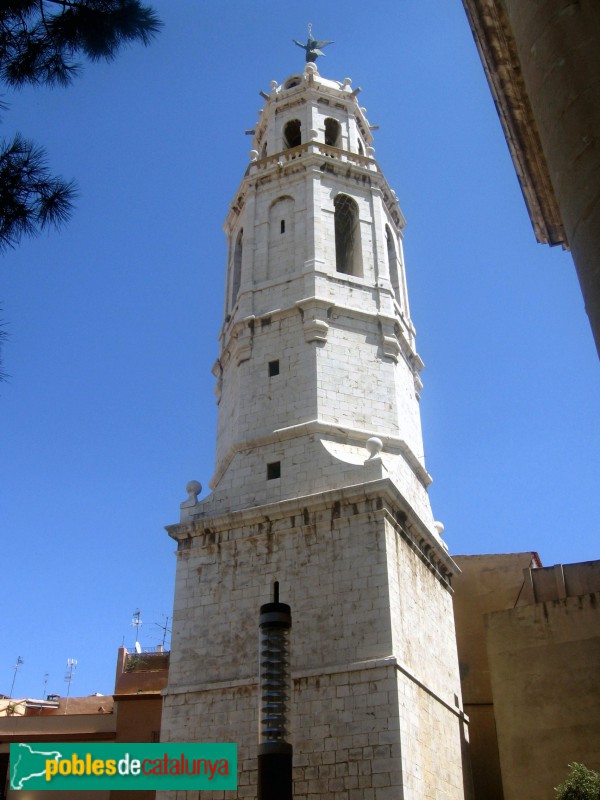 Vilanova i la Geltrú - Campanar de l'església de Sant Antoni Abat