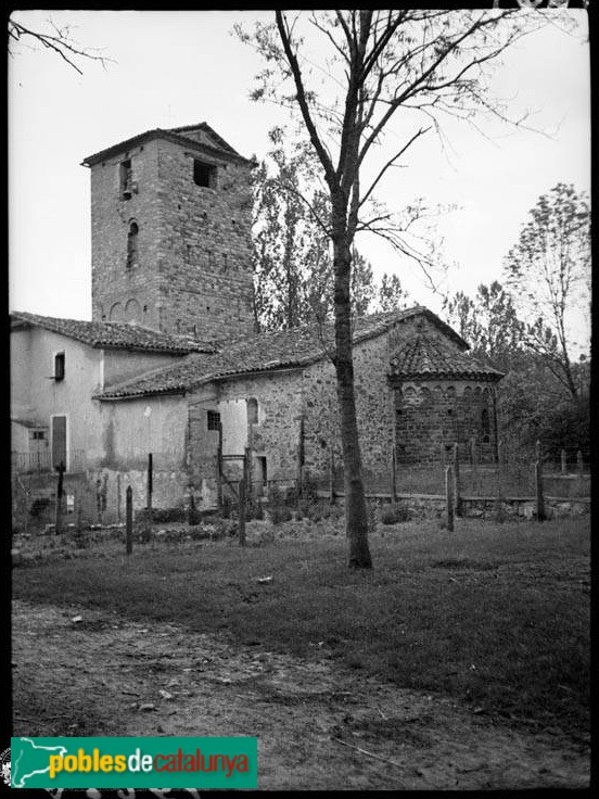 Sant Martí del Brull (Foto: Francesc Balsi (Arxiu Fotogràfic Centre Excursionista de Catalunya), 1940) Sant Martí del Brull