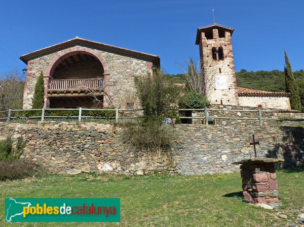 Sant Cristòfol de la Castanya i rectoria (Foto: Graciel·la Vidal, 2017) Sant Cristòfol de la Castanya i rectoria