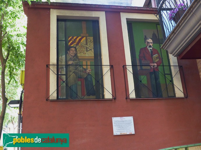 Barcelona - Gran de Sant Andreu, 248. Pintures trompe-l'oeil