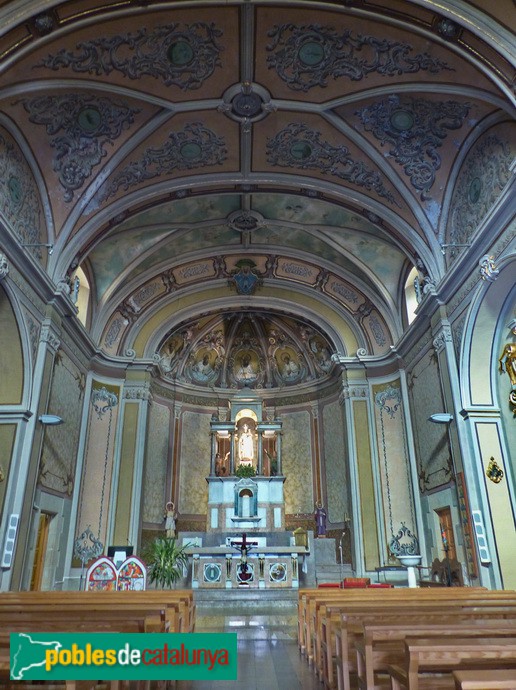 Calldetenes - Església de Nostra Senyora de la Mercè. Interior