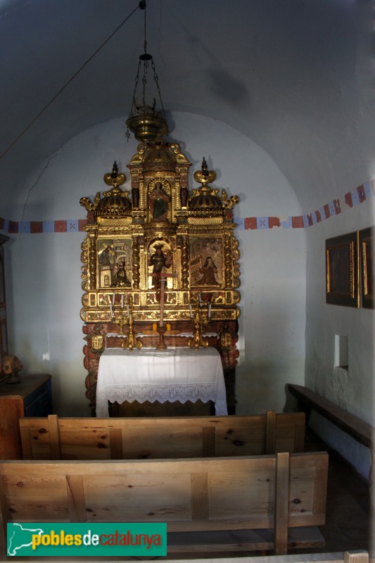 Arties - Casa Portolà, interior de la capella