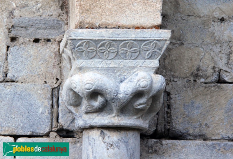 Salardú - Sant Andreu, detall escultòric (Foto: Albert Esteves, 2017) Salardú - Sant Andreu, detall escultòric