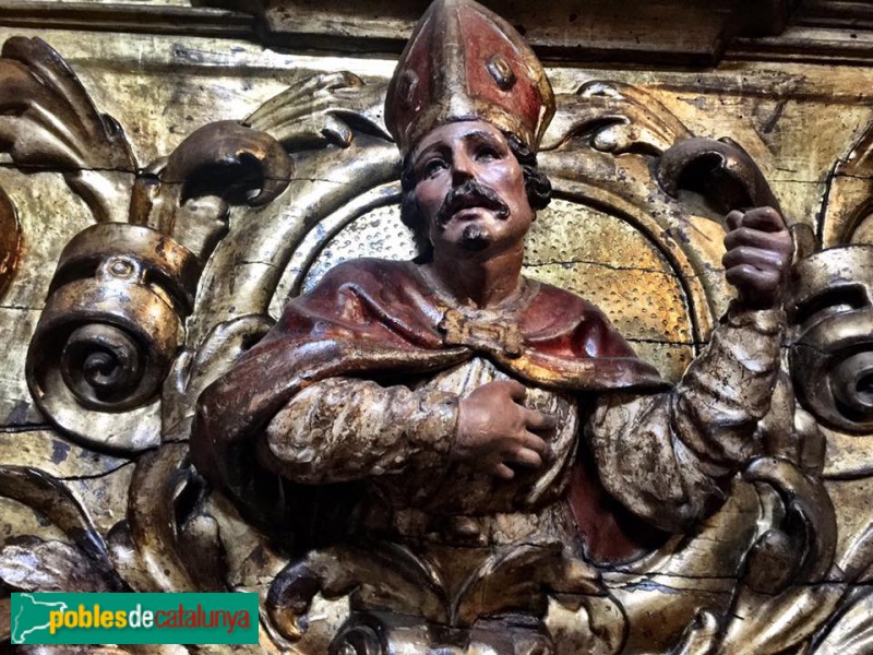 Barcelona - Sant Vicenç de Sarrià. Sant Isidor de Sevilla (retaule de Santa Clara)