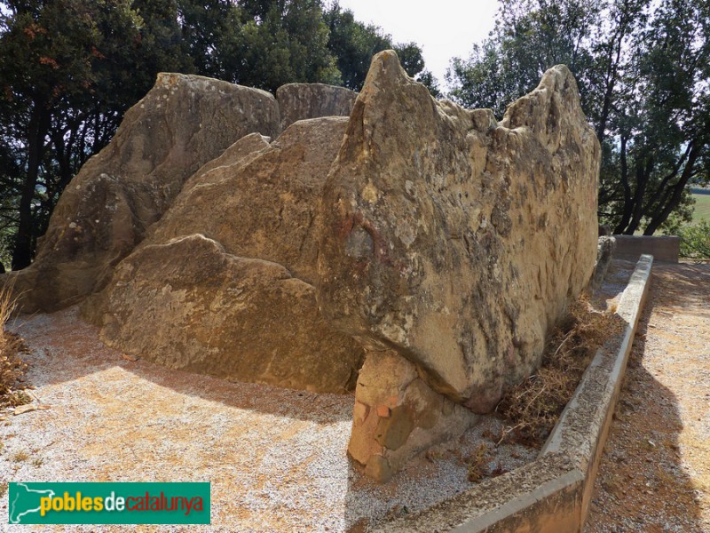 Folgueroles - Dolmen de Puigseslloses (Foto: Graciel·la Vidal, 2017) Folgueroles - Dolmen de Puigseslloses