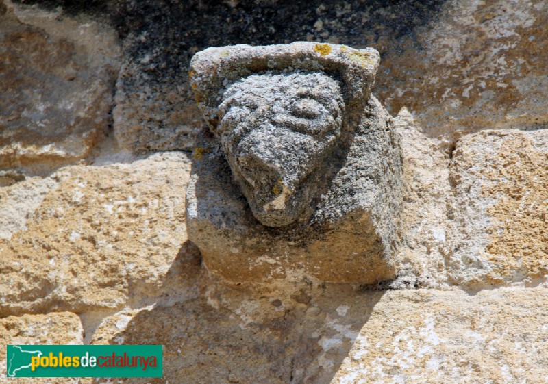 Peratallada - Església de Sant Esteve, mènsula (Foto: Albert Esteves, 2017) Peratallada - Església de Sant Esteve, mènsula