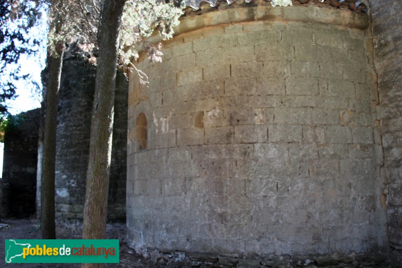 Peratallada - Església de Sant Esteve, absis (Foto: Albert Esteves, 2017) Peratallada - Església de Sant Esteve, absis