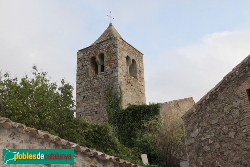 Santa Cristina d'Aro - Romanyà de la Selva, campanar de l'església