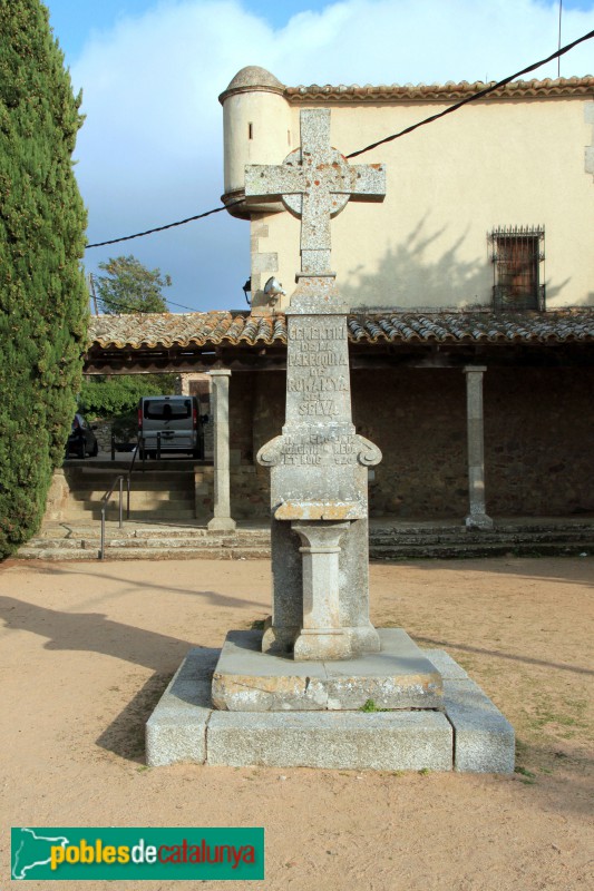 Santa Cristina d'Aro - Creu commemorativa de Joaquim Almeda (Romanyà)