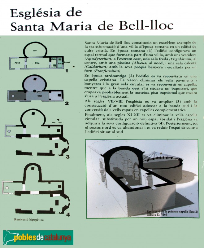 Santa Cristina d'Aro - Restes preromàniques de Santa Maria de Bell-lloc