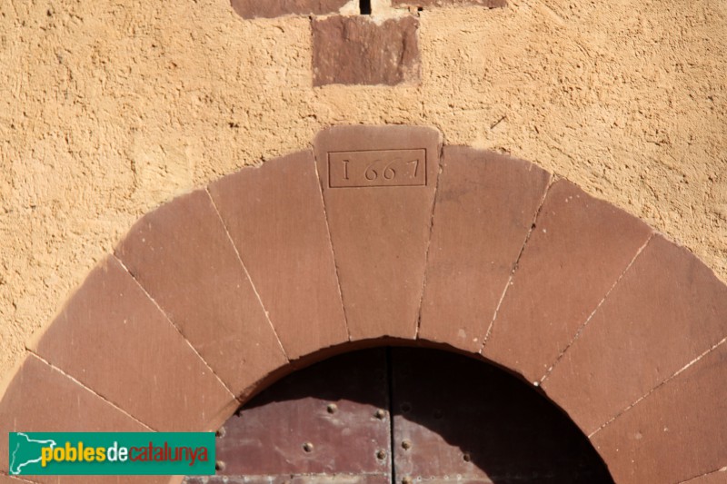 Torrelles de Llobregat - Can Güell, data a la llinda