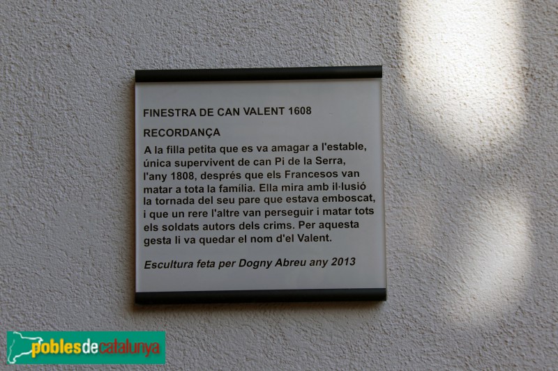 Torrelles de Llobregat - Ca la Cinta, finestra de Can Valent (Foto: Albert Esteves, 2017) Torrelles de Llobregat - Ca la Cinta, finestra de Can Valent