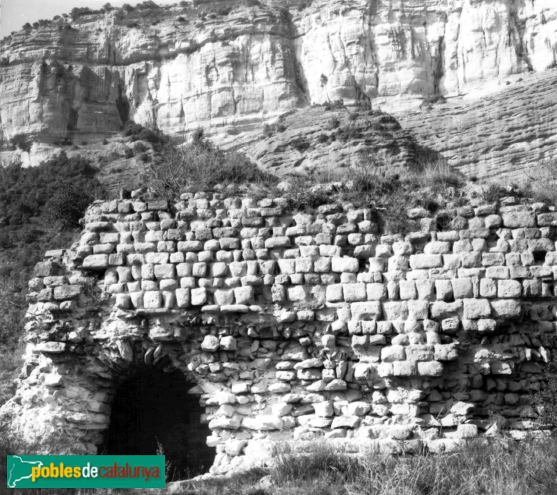 Vilanova de Sau - Domus del Pi (Foto: Pere Català -Invarquit, Gencat.cat-, 1965) Vilanova de Sau - Domus del Pi