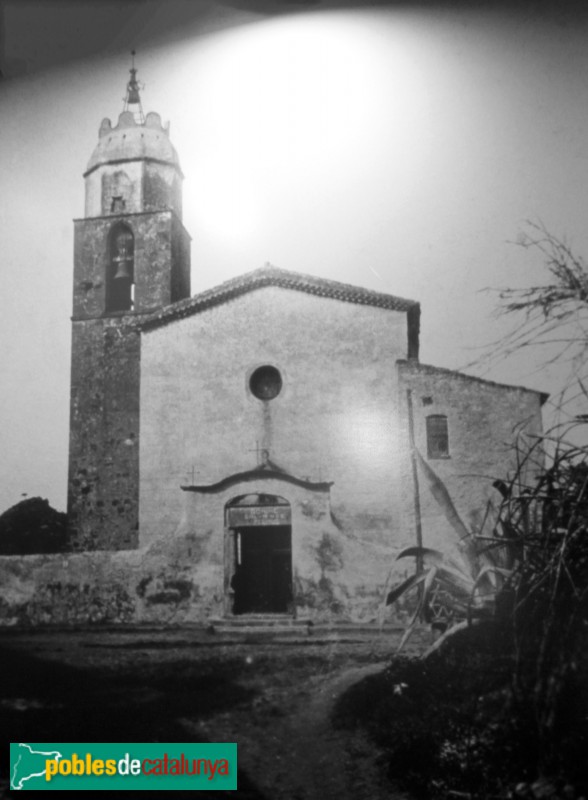 Gavà - Església antiga de Sant Pere, destruïda l'any 1936